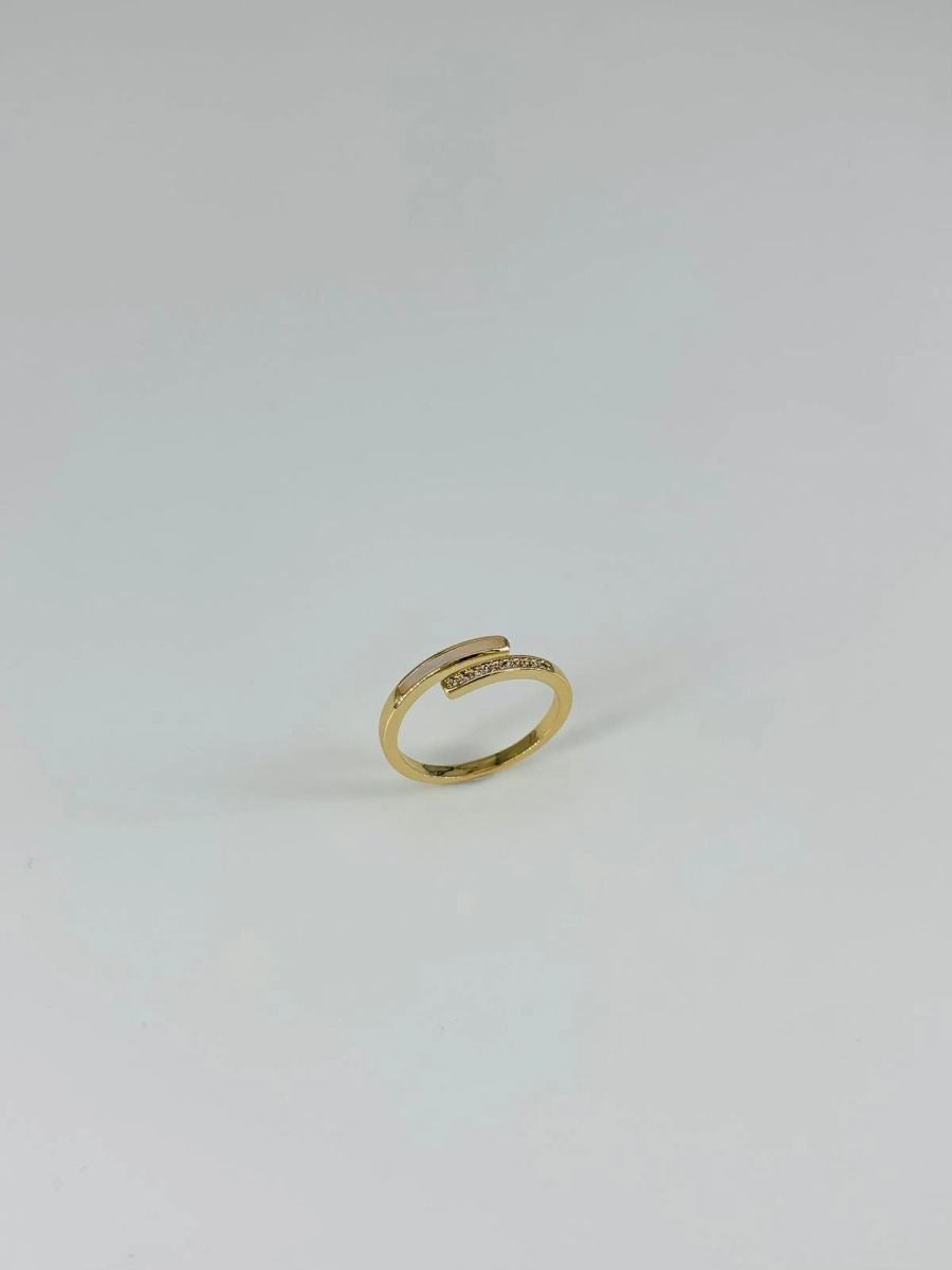 14 K Gold Kaplama Zirkon Taşlı Yüzük