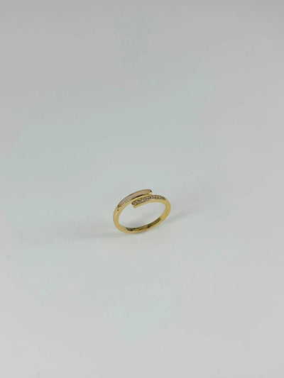 14 K Gold Kaplama Zirkon Taşlı Yüzük