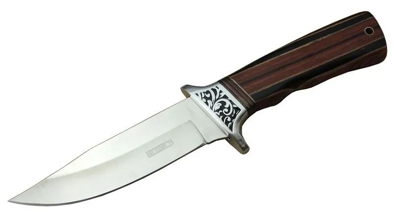 A058-1 Kamp Bıçağı 26,5 Cm - Ahşap Sap, Kılıflı