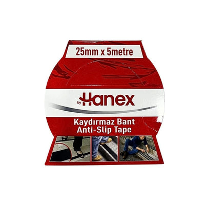 25 mm x 5 m Siyah Kaydırmaz Bant