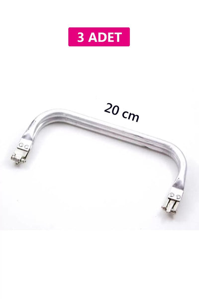 Gizli Metal Çanta Bursu – 3 Adet - 20 cm - Metal Çanta Aparatı Çanta Aksesuarı