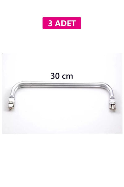 Gizli Metal Çanta Bursu – 3 Adet - 30 cm - Metal Çanta Aparatı Çanta Aksesuarı