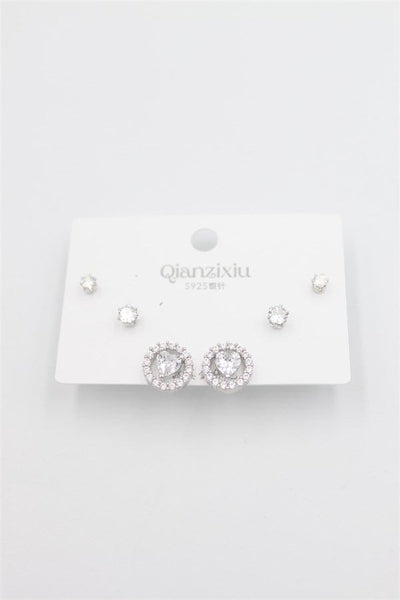 Çoklu Set Küpe - Gümüş