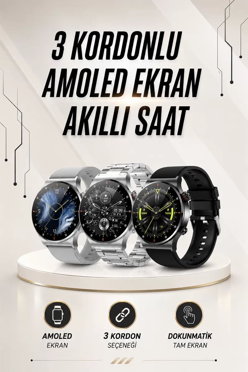Akıllı Saat Arama Cevaplama Müzik Dinleme GPS Takibi