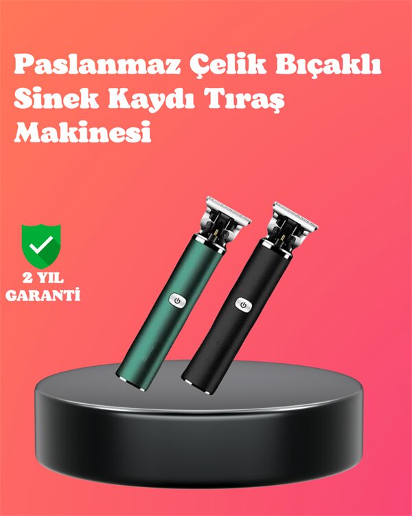 Paslanmaz Çelik Bıçaklı Sinek Kaydı Tıraş Makinesi Uzun Ömürlü