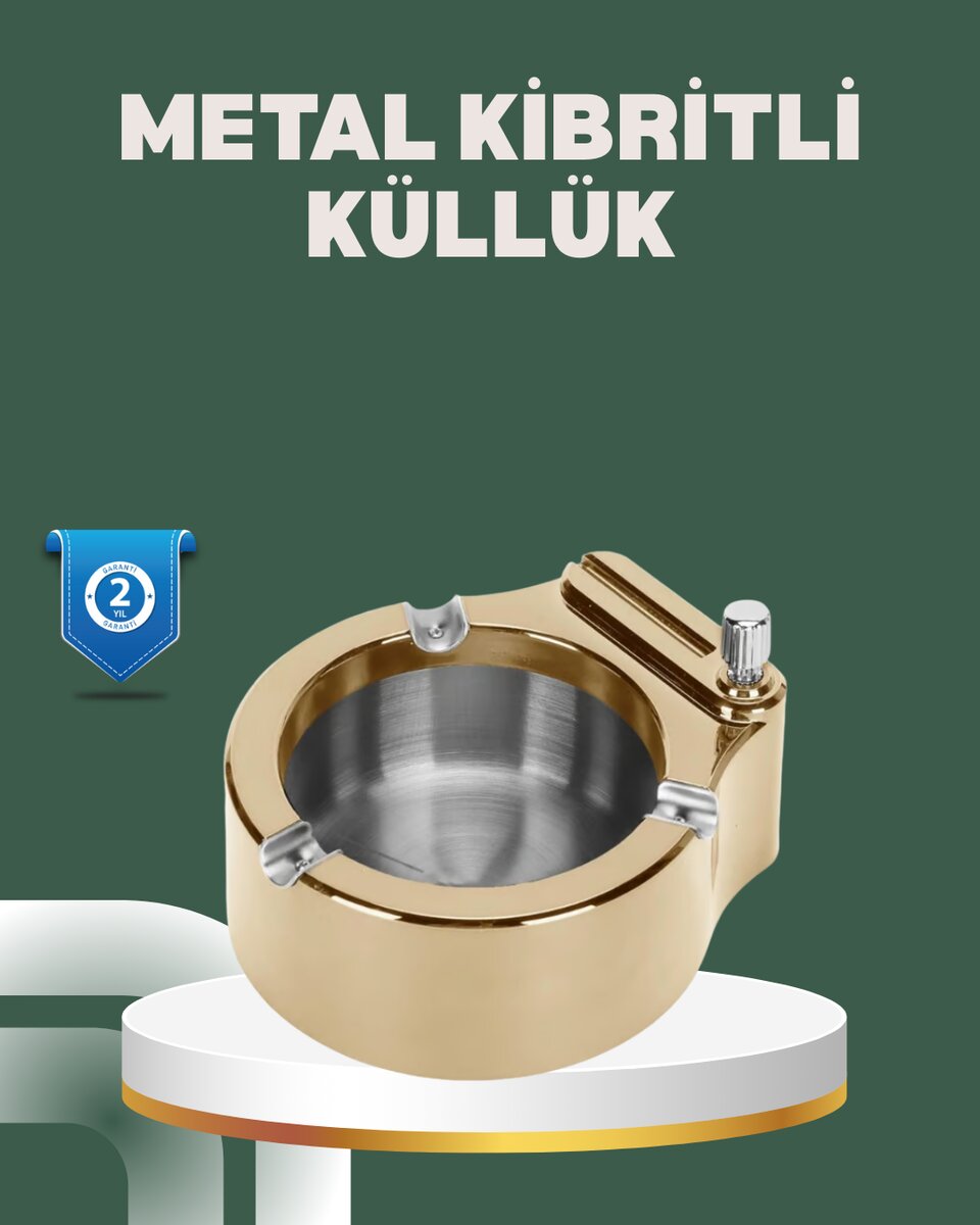 Yeniden Doldurulabilir Çakmaklı Küllük Dayanıklı Yapı