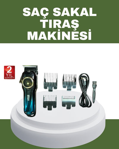 Güçlü Motorlu Paslanmaz Çelik Bıçaklı Saç Kesim Makinesi