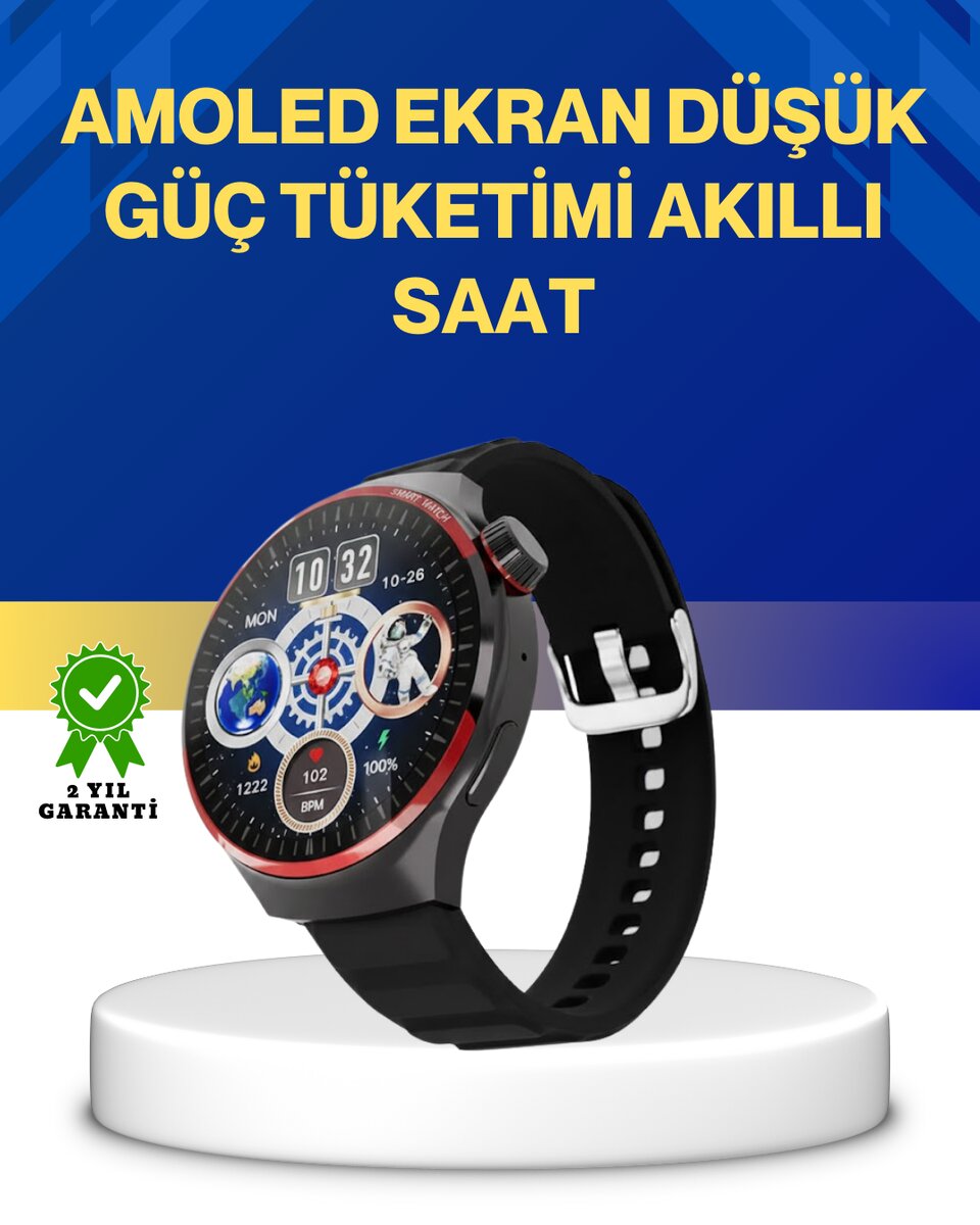 Bluetooth Arama Özellikli Akıllı Saat Suya Dayanıklı