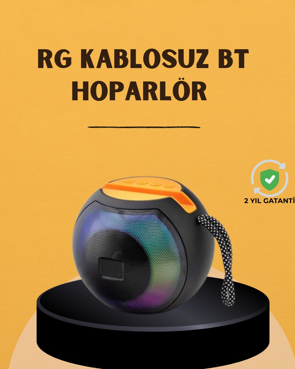 360° Stereo Surround Sesli Taşınabilir Hoparlör