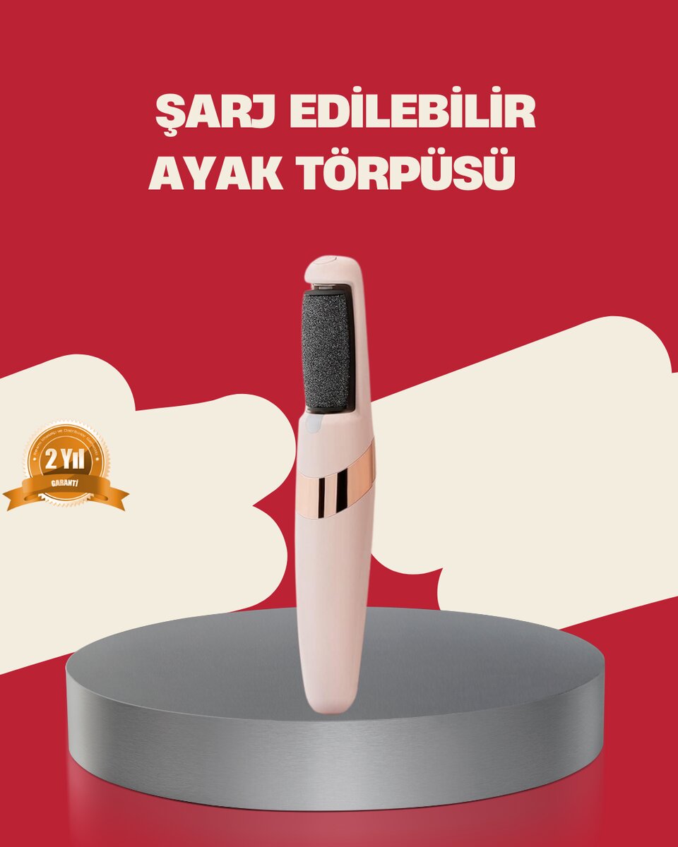 360° Etkili Elektrikli Ayak Bakım Aleti Nasır Giderici