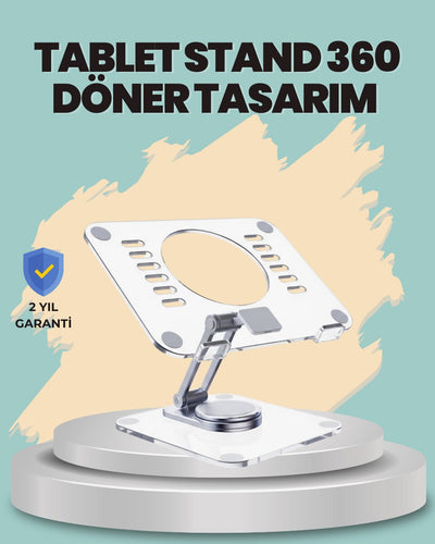 Çift Eksenli Ayarlanabilir Tablet Destek Standı