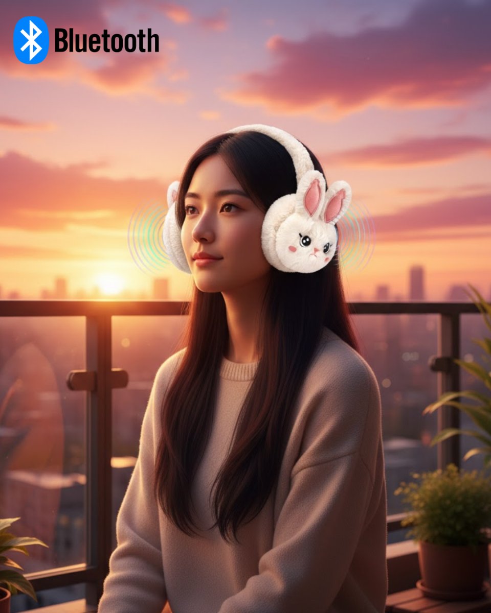 Peluş Kablosuz Bluetooth Kulaklık Çocuk ve Genç Kullanıma Uygun