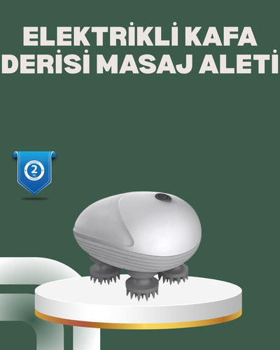 Derin Masaj Sağlayan Elektrikli Kafa Masaj Aleti
