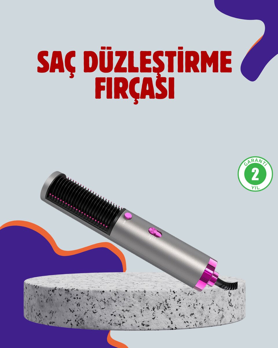 Salon Kalitesinde Saç Bakımı Sunan Şekillendirici Fırça