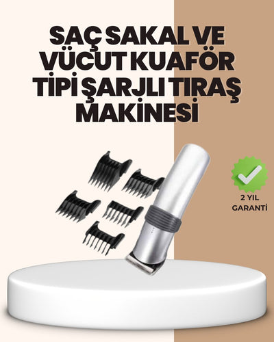 Tıraş Makinesi Temizlik ve Yağlama Setiyle Birlikte