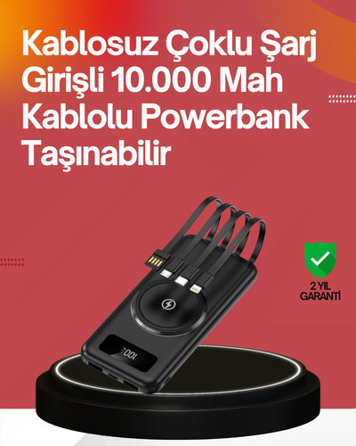 22.5W Hızlı + 15W Kablosuz Şarj – Akıllı Powerbank ile Her An Enerji