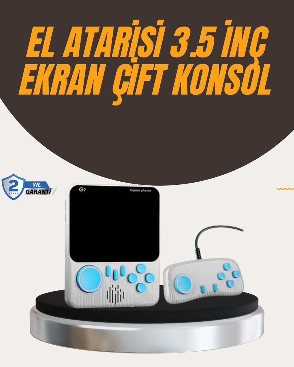 İki Kişilik Oyun Deneyimi Sunan Taşınabilir Retro Konsol
