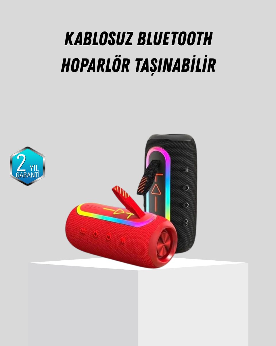 Yeni Nesil Bluetooth 5.1 Hoparlör – Güçlü Ses Hızlı Bağlantı Uzun Pil Ömrü