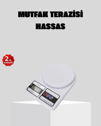 LCD Ekranlı Hassas Dijital Mutfak Terazisi – 5kg Kapasite 1g Hassasiyet