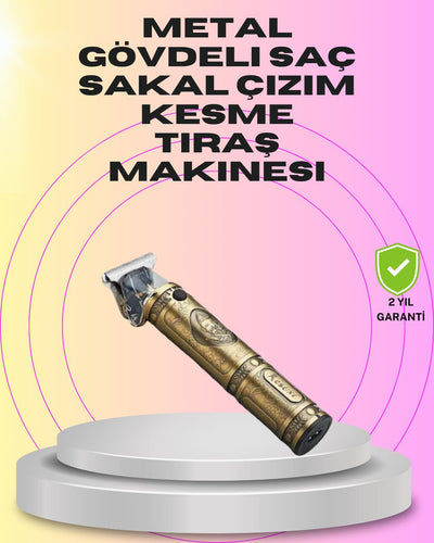 Güçlü Motorlu 4 Kılavuz Taraklı Kompakt Saç Kesme Makinesi – Uzun Pil Ömürlü