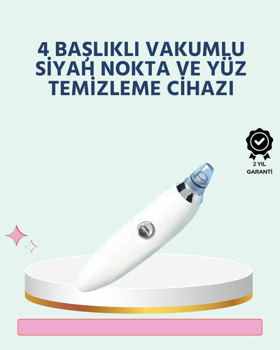 Cilt Dostu Vakumlu Siyah Nokta Temizleyici – Siyah Nokta Yağ ve Makyaj Kalıntılarına Karşı