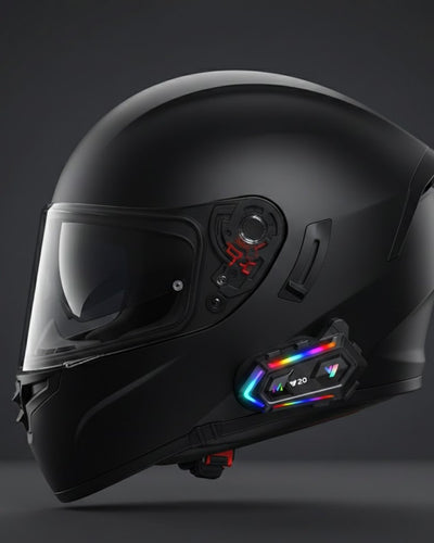 Yeni Nesil Bluetooth 5.3 Motosiklet Intercom RGB Işıklı 1000m Mesafeli
