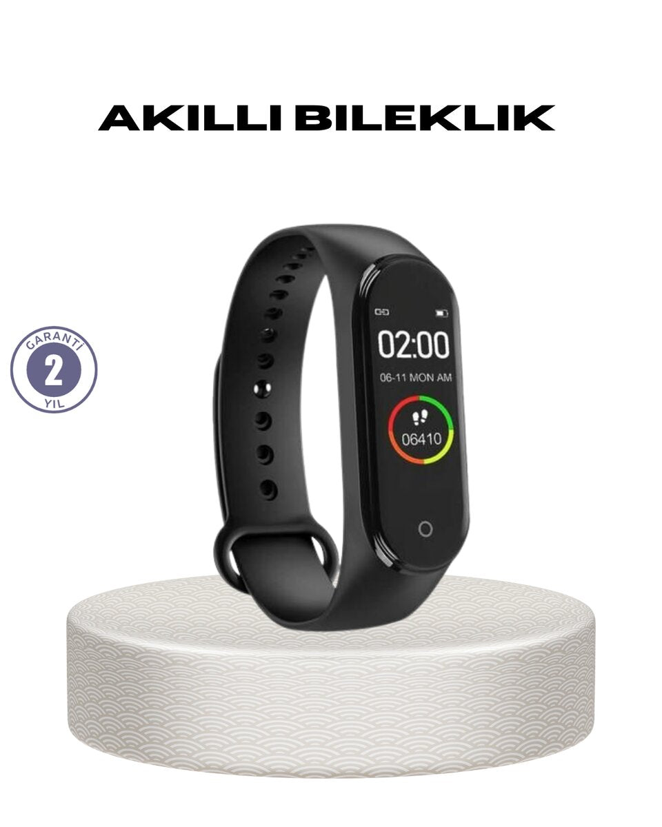 Akıllı Bileklik 0.96 İnç Ekran Kalp Atışlı Kan Basınçlı IP67 Suya Dayanıklı
