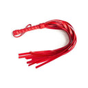 Fantezi Deri Seksi Kırmızı Kedi Maske Kelepçe Kırbaç Seti ( 3'lü set) - 2