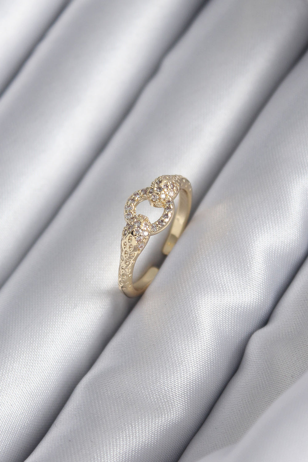 Pirinç Gold Renk Zirkon Taşlı Yılan Model Kadın Yüzük TG27BYK2923
