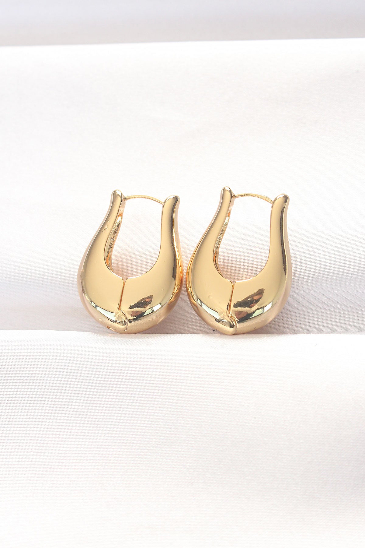 Pirinç Gold Renk Bombeli Küpe TG27BKP8878 - Çok Renkli / Standart