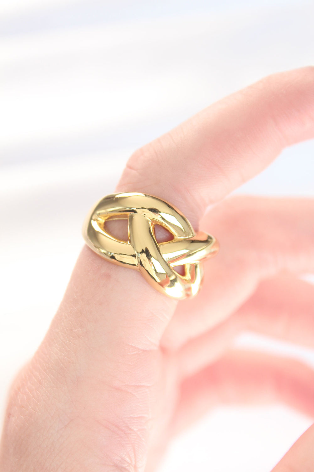 Düğüm Model Gold Renk Ayarlanabilir Yüzük TG27BYK3126