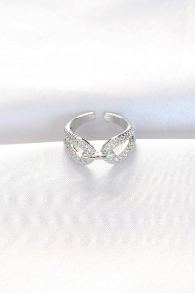 Zirkon Taşlı Silver Renk Ayarlanabilir Yüzük TG27BYK3108