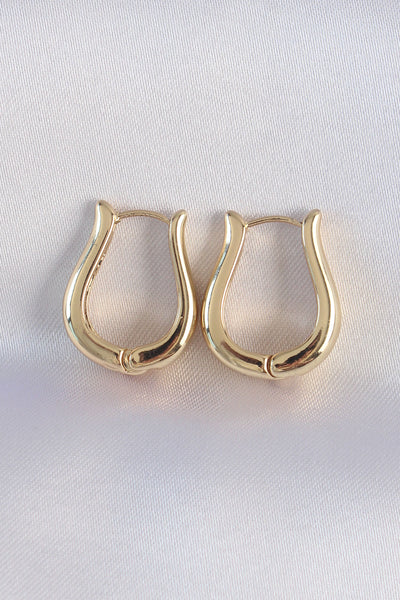 Pirinç Gold Renk İçi Boş Gül Küpe TG27BKP8976
