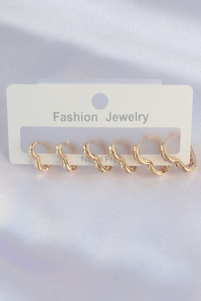 Pirinç Gold Renk Kalp Model Küpe Seti TG27BKP8992
