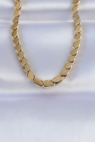 316L Çelik Gold Renk Arpa Model Kolye TG27BKO8748