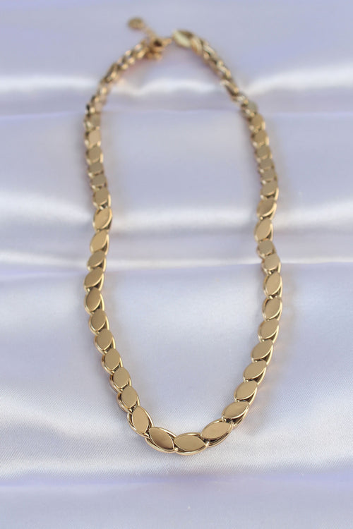 316L Çelik Gold Renk Arpa Model Kolye TG27BKO8748 - görsel 2