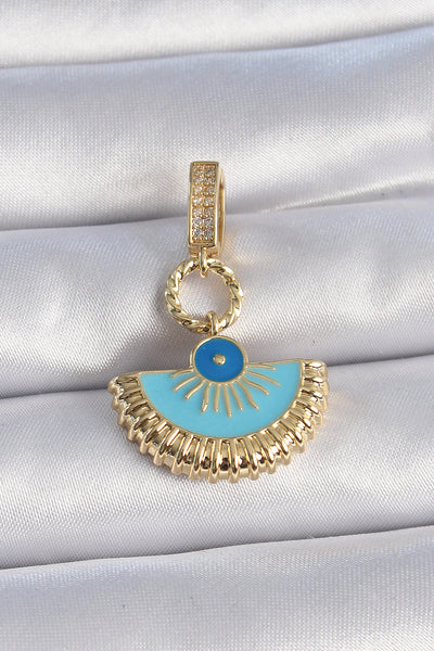 Pirinç Gold Renk Nazar Boncuklu Ajda Charm TG27BC1010