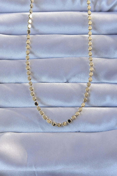 316L Çelik Gold Renk 60 cm Parçalı Ezme Kolye TG27BKO9470