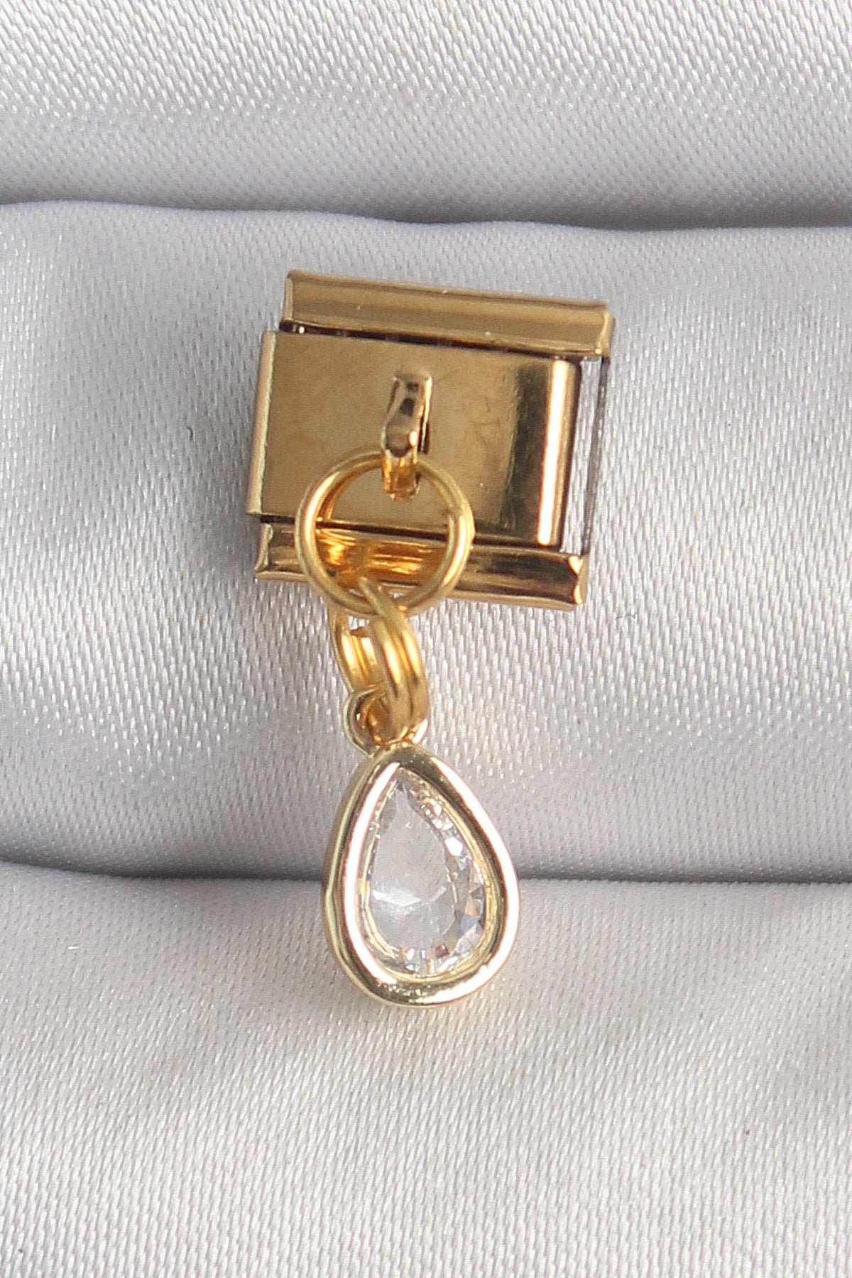 316L Çelik Gold Renk Sallantı Damla Zirkon Taşlı Nomination Charm TG27BC1354 - Çok Renkli / Standart