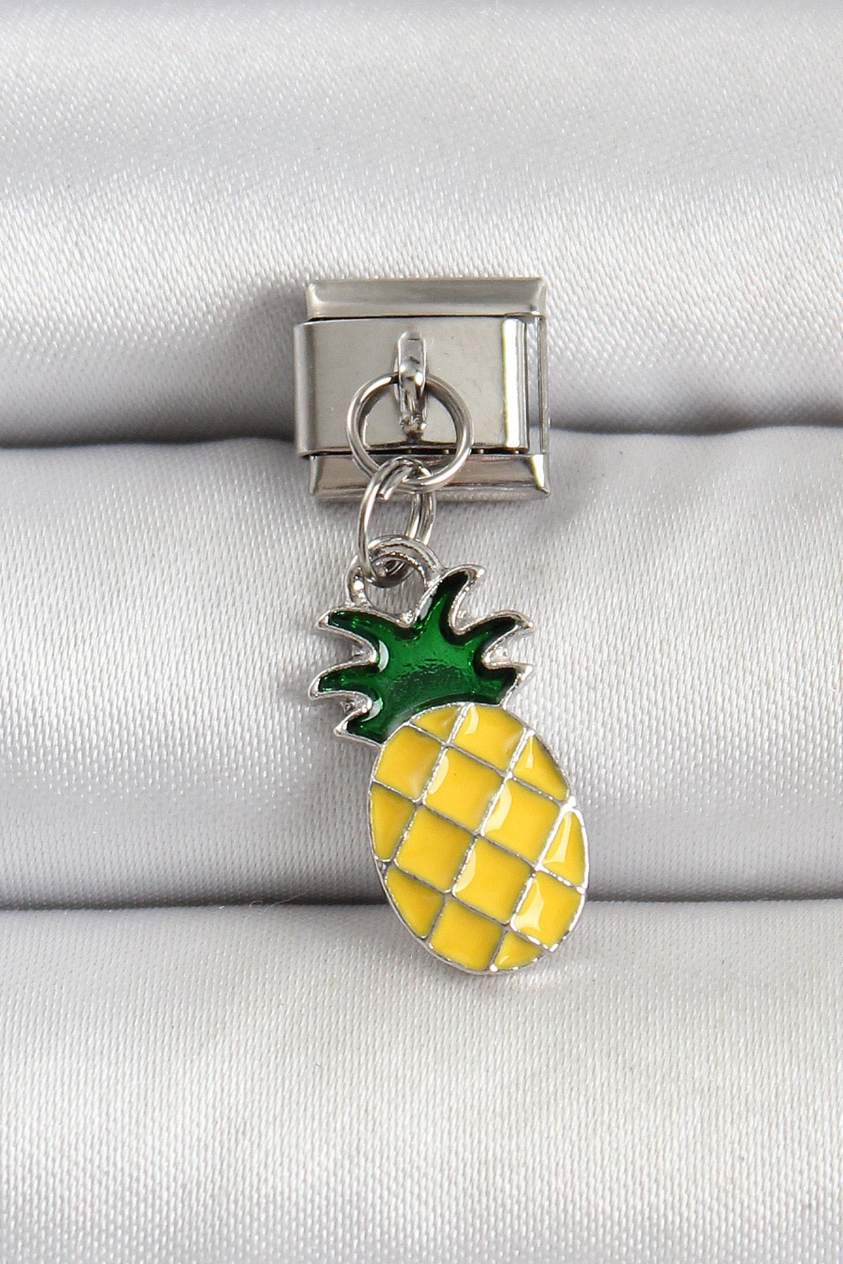316L Çelik Gümüş Renk Ananas Model Nomination Charm TG27BC1496 - Çok Renkli / Standart