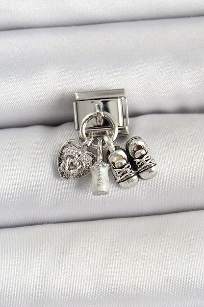 316L Çelik Gümüş Renk Bebek Konsept Nomination Charm TG27BC1493
