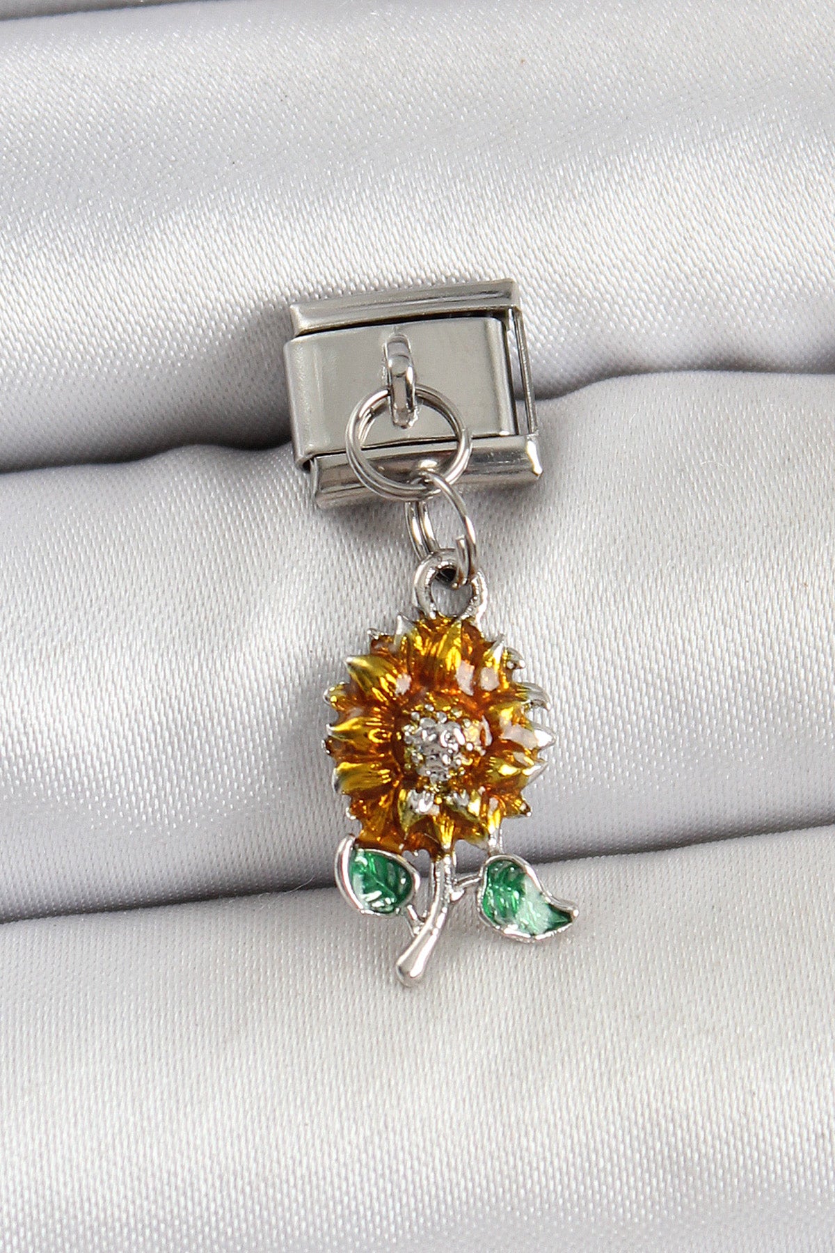 316L Çelik Sallantılı Ayçiçeği Model Gümüş Renk Nomination Charm TG27BC1448 - Çok Renkli / Standart