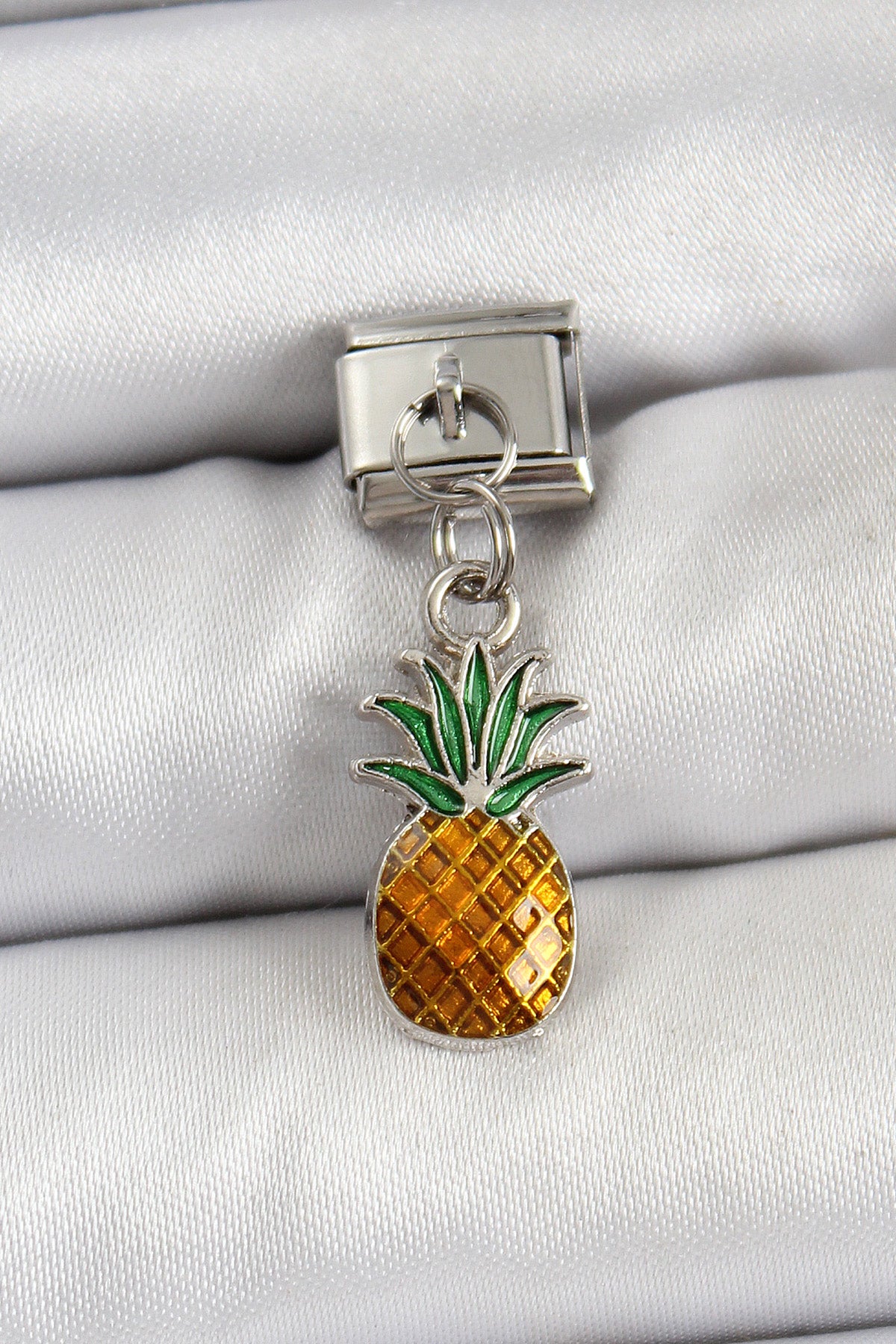 316L Çelik Sallantılı Ananas Model Gümüş Renk Nomination Charm TG27BC1468 - Çok Renkli / Standart