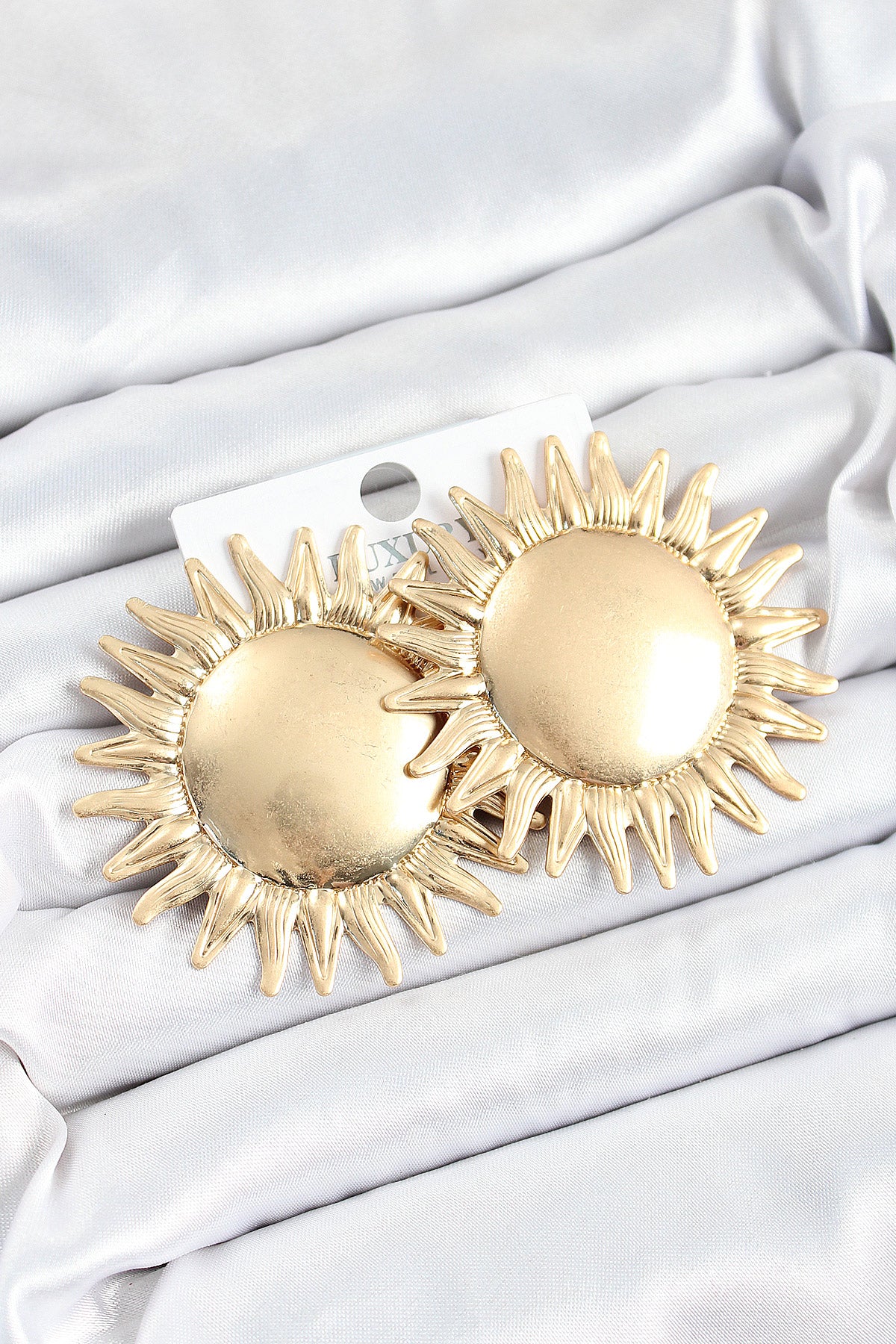 Pirinç Güneş Model Gold Renk Kadın Küpe TG27BKP10749 - Çok Renkli / Standart