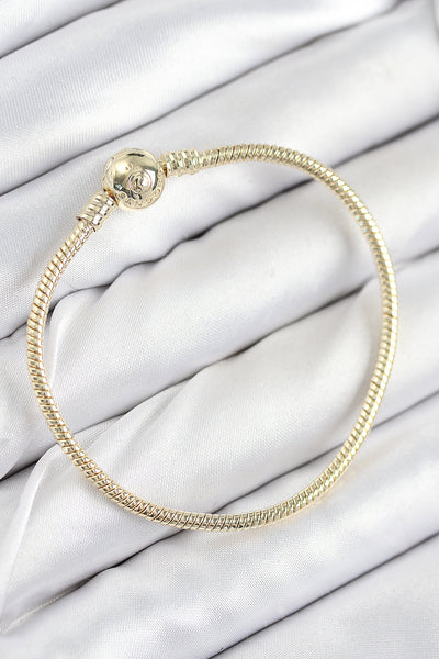 Pirinç Charm Topcuk Model Gold Renk Kadın Bileklik TG27BB7807