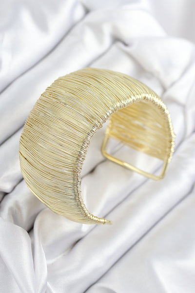 Pirinç Tel Sarma Model Gold Renk Kadın Bileklilk TG27BB7895