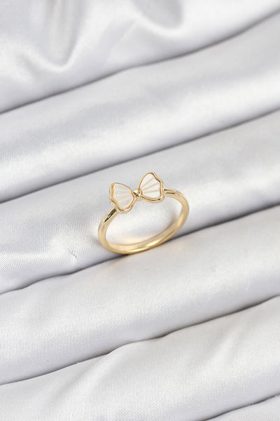 Pirinç Gold Renk Fiyonk Model Kadın Yüzük TG27BYK3838