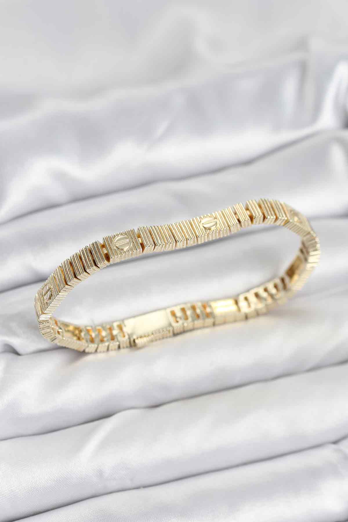 Gold Renk Vip Seri Bileklik TG27BB8078 - Çok Renkli / Standart