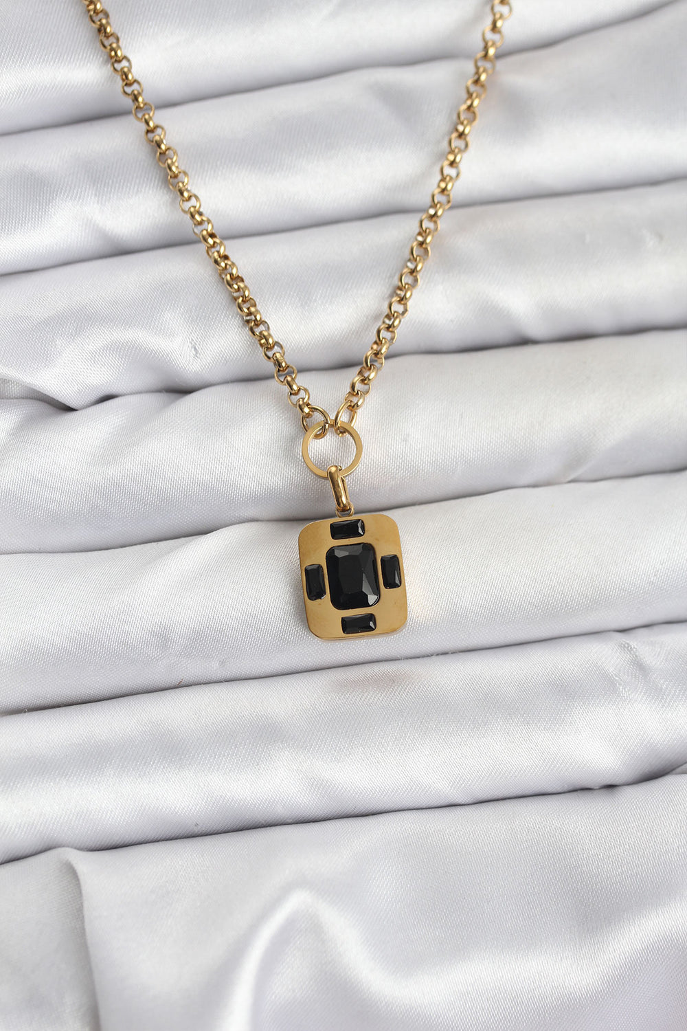 316L Çelik Zincir Gold Renk Vintage Model Kadın Kolye TG27BKO10687