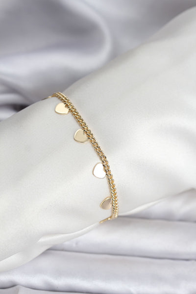 14K Gold Renk Kaplama Kalpli Model CM Kadın Bileklik TG27BB8131